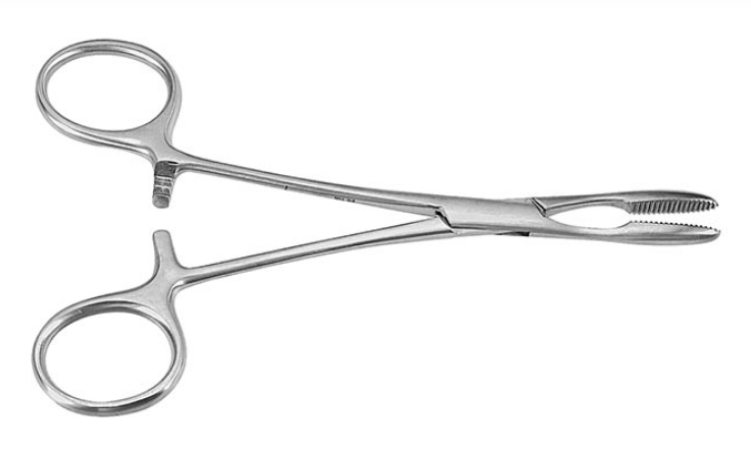 PEAN Затискач гемостатичний; прямий; із зубчиками; короткі бранші; 14,0см. Tontarra Medizintechnik GmbH